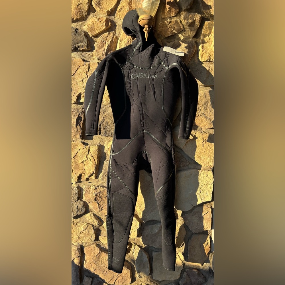 7mm Men's O'Neill J-TYPE Hooded SCUBA Wetsuit Large L men $500 dive ab1837